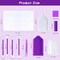 55PCS Diamond Art Accessories Tools Multiple Sizes Diamond Painting Kits with Diamond Art Pens Sleeves Tweezers Glue Label Ziplock Diamond Correction for Adults (Purple 55PCS)